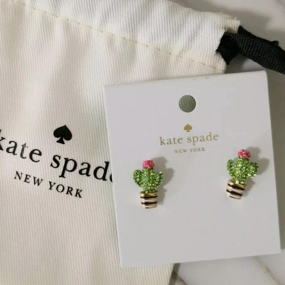 Kate Spade Down South Cactus Earrings - Picture 2 of 2